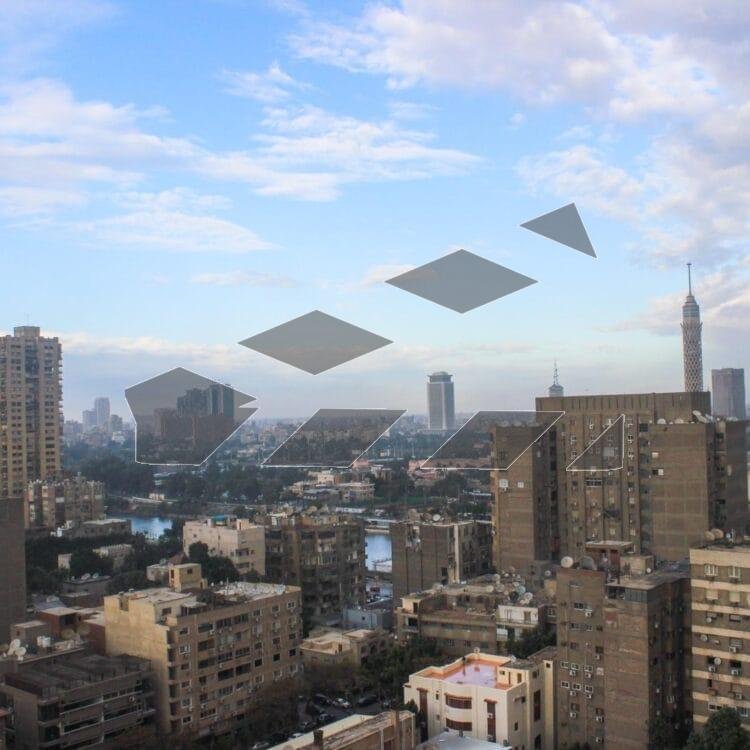 A view of Cairo from Dokki, featuring the iconic Cairo Tower in the distance.