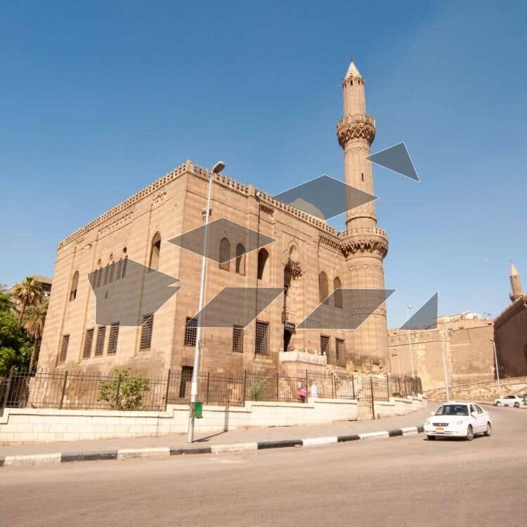 An exterior view of the Mahmoudiya Mosque in Cairo, Egypt.