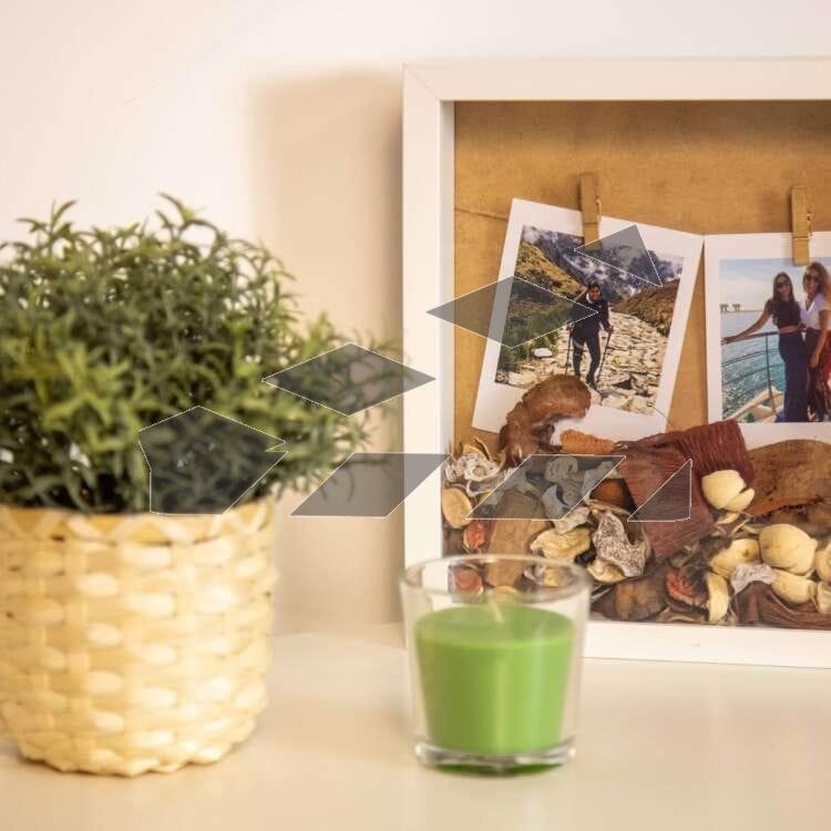 A family photo in a beautiful frame