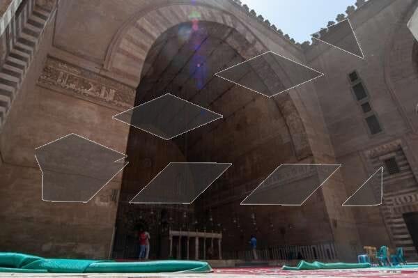 Interior of Sultan Hassan Mosque in Cairo