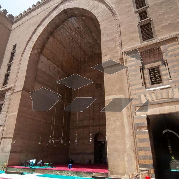 Interior of Sultan Hassan Mosque in Cairo