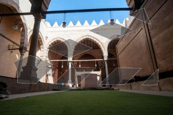 Interior of Sultan Hassan Mosque in Cairo