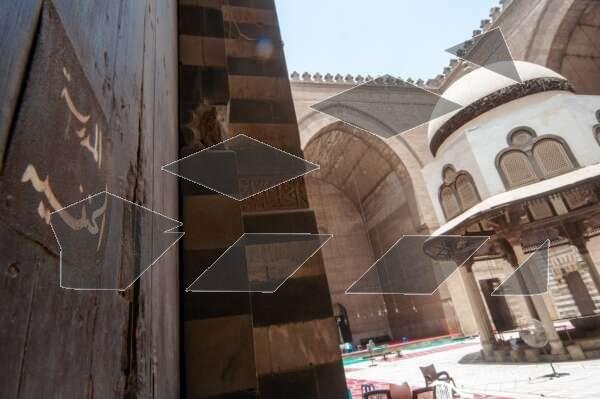 Interior of Sultan Hassan Mosque in Cairo