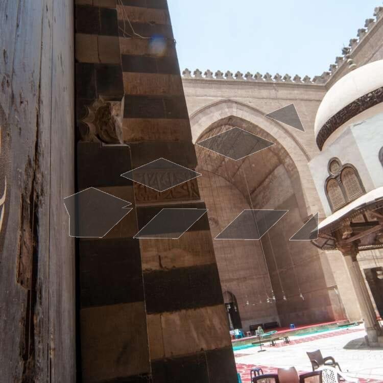 Interior of Sultan Hassan Mosque in Cairo