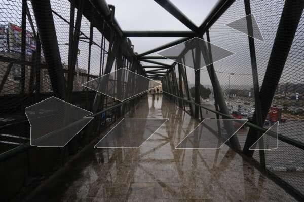 Winter View from a Pedestrian Bridge in Cairo