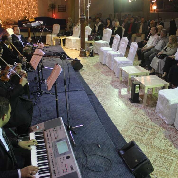 Live Musical Band Performing in a Ramadan Tent – Cairo, Egypt