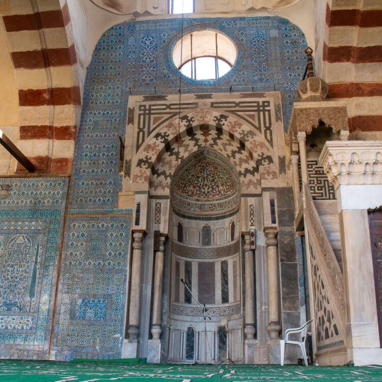 Minbar of the Blue Mosque (Amir Aqsunqur Mosque) in Cairo