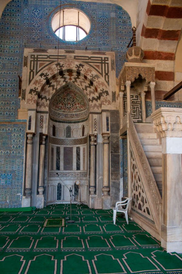 Minbar of the Blue Mosque (Amir Aqsunqur Mosque) in Cairo