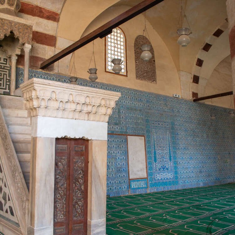 Minbar of the Blue Mosque (Amir Aqsunqur Mosque) in Cairo