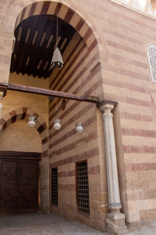 Side View of the Blue Mosque (Amir Aqsunqur Mosque) in Cairo
