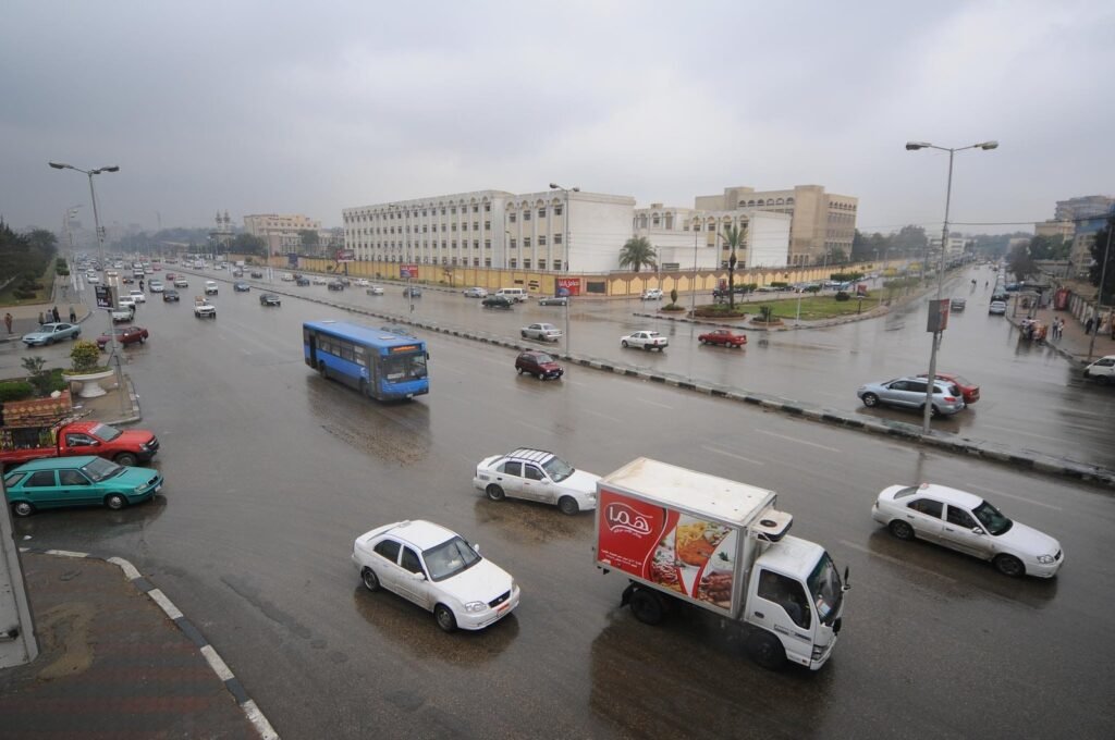 
									Cairo City Traffic After Rain