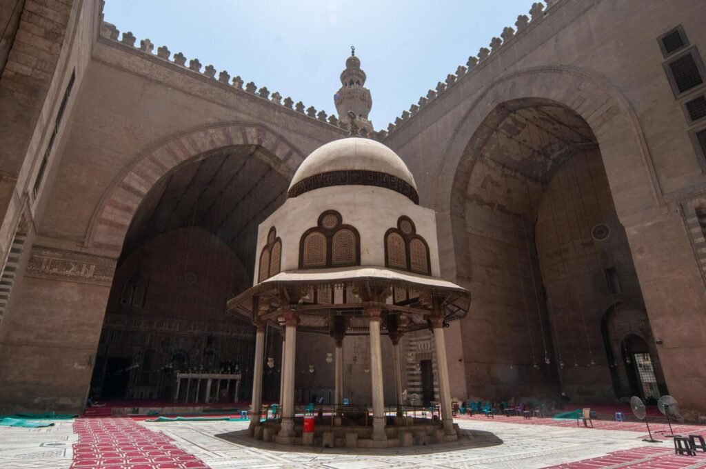 
									Interior of Sultan Hassan Mosque in Cairo
