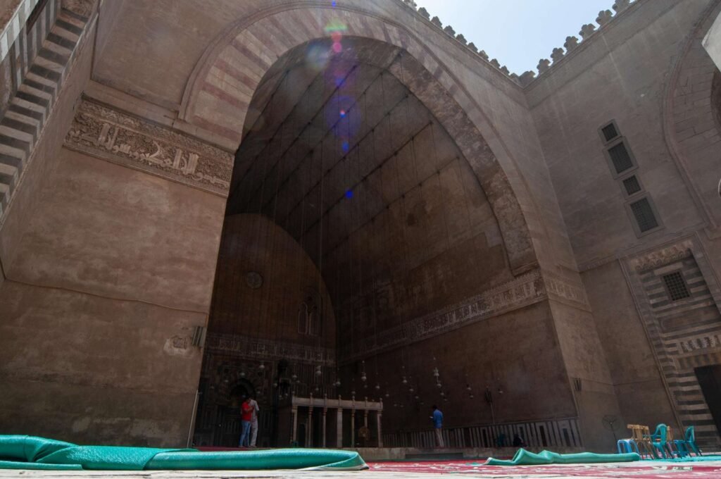 
									Interior of Sultan Hassan Mosque in Cairo