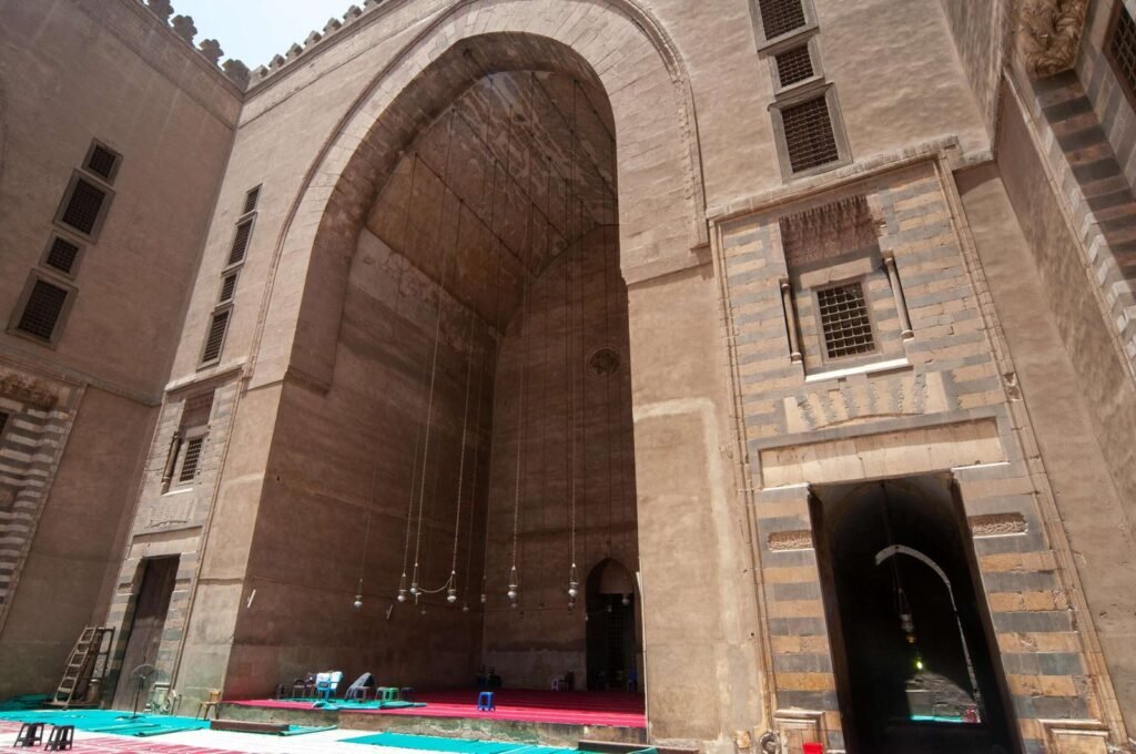 
									Interior of Sultan Hassan Mosque in Cairo