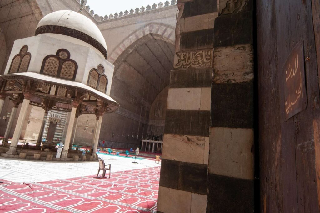 
									Interior of Sultan Hassan Mosque in Cairo