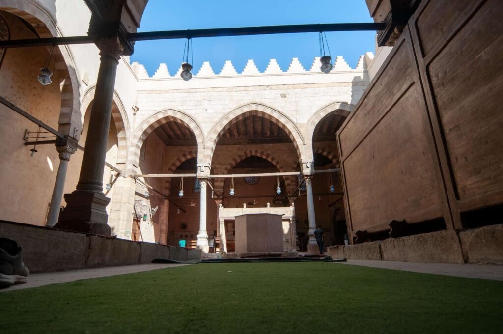 
									Interior of Sultan Hassan Mosque in Cairo
