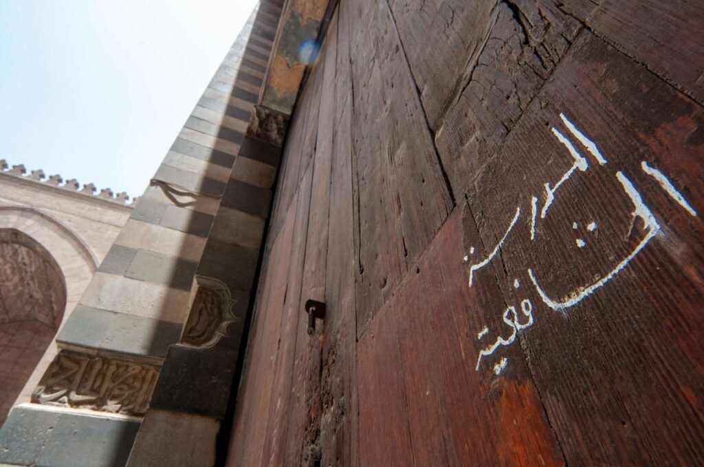 
									Interior of Sultan Hassan Mosque in Cairo