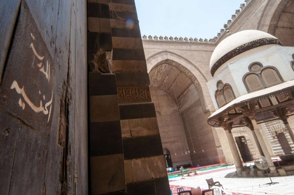 
									Interior of Sultan Hassan Mosque in Cairo
