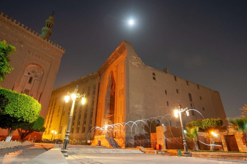 
									Sultan Hassan Mosque at Night in Old Cairo