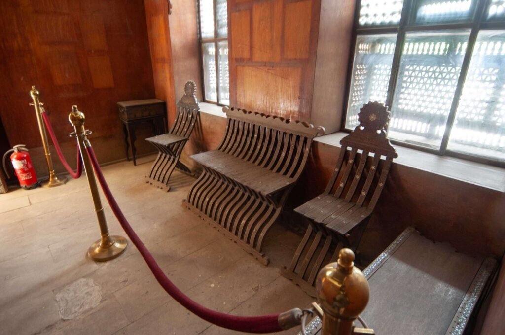 Interior view of a historic room inside the Gayer-Anderson Museum in Old Cairo, Egypt