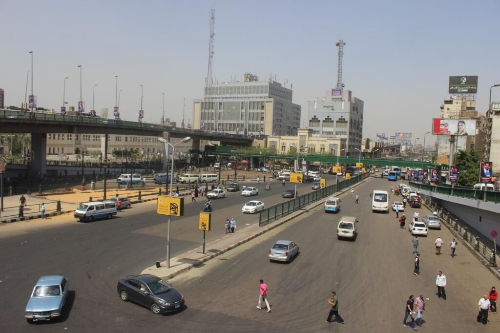 
									Ramses Square Cairo Traffic Congestion 2014 City View