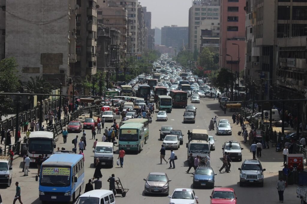 
									Ramses Square Cairo Traffic Congestion 2014 Street View