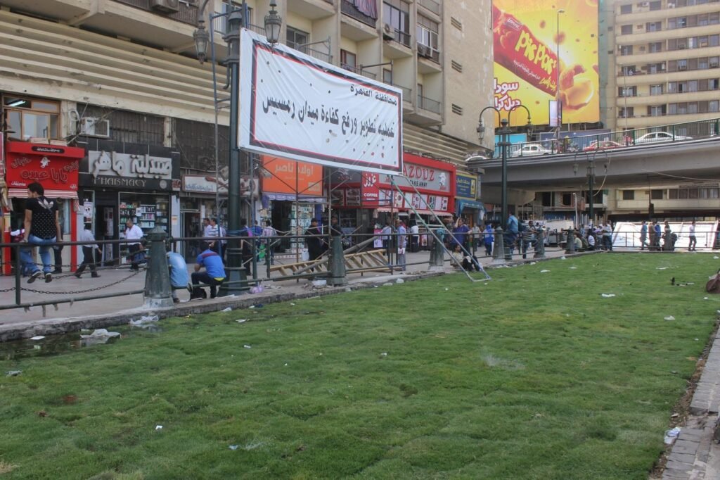 People Walking in Ramses Square – Cairo, Egypt
