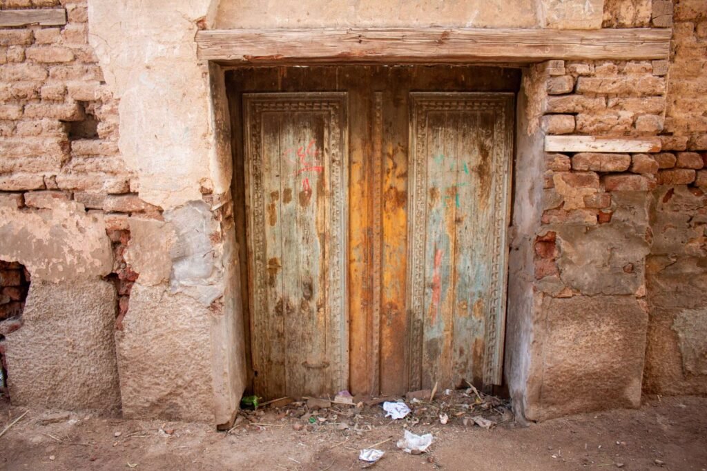 Traditional Mud-Brick Houses in Old Egyptian Villages