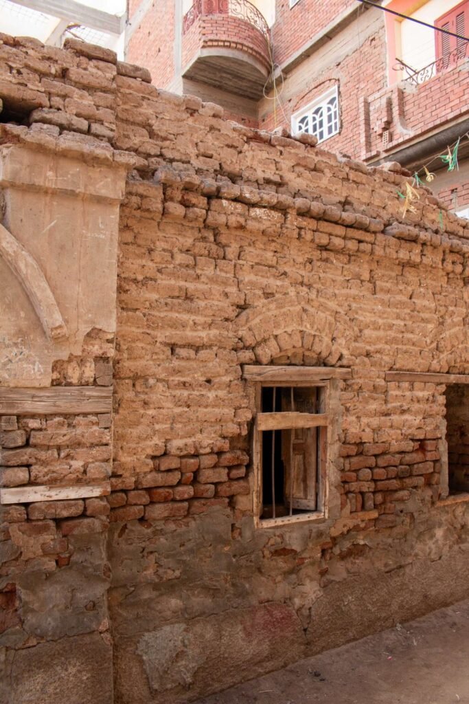 Traditional Mud-Brick Houses in Old Egyptian Villages