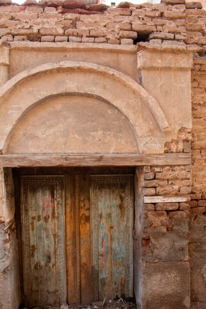 Traditional Mud-Brick Houses in Old Egyptian Villages