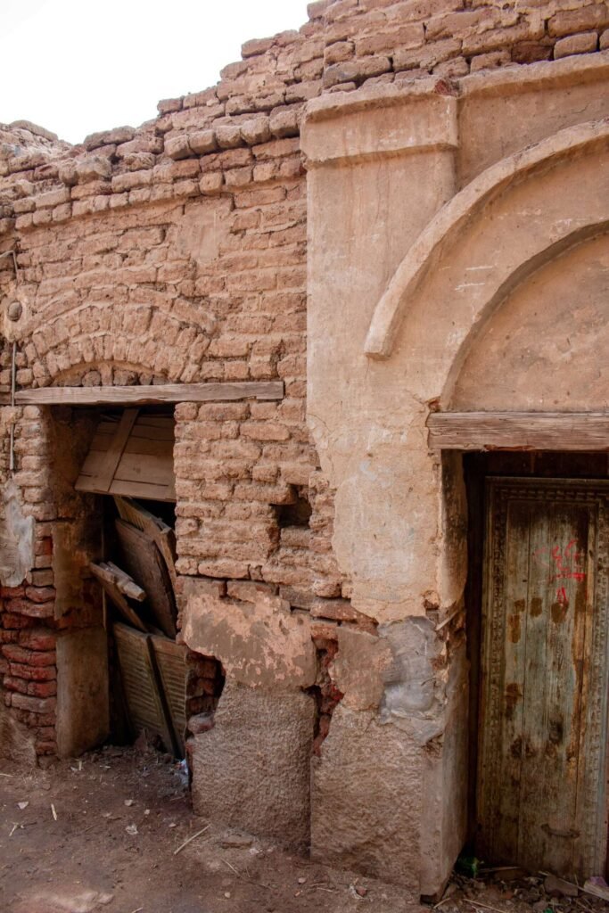 Traditional Mud-Brick Houses in Old Egyptian Villages