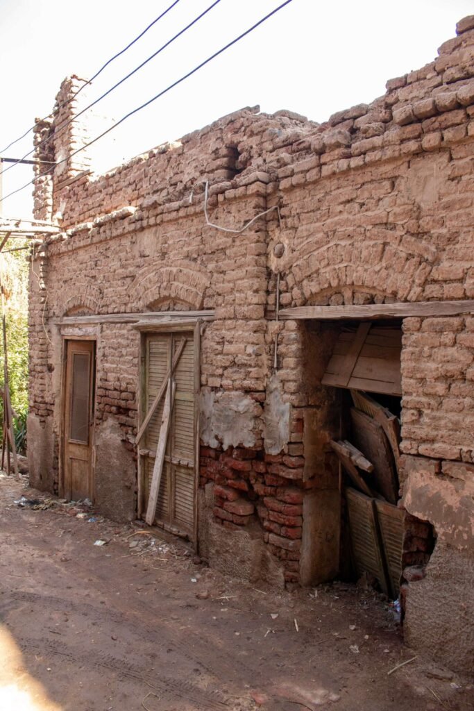 Traditional Mud-Brick Houses in Old Egyptian Villages