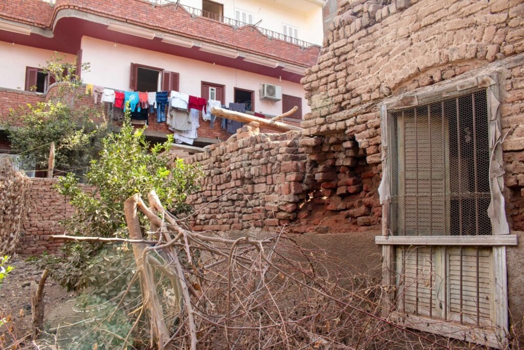 Traditional Mud-Brick Houses in Old Egyptian Villages