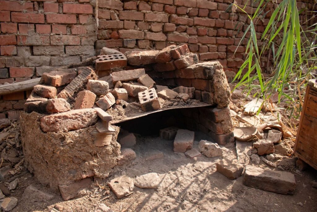 Traditional Mud-Brick Houses in Old Egyptian Villages