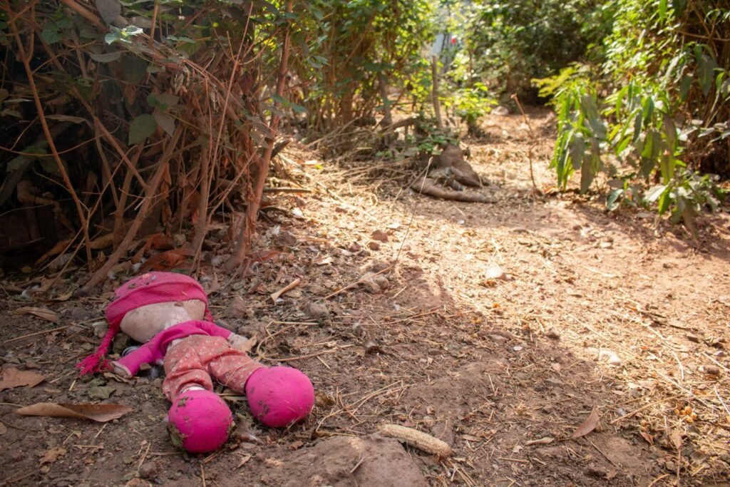 Abandoned Pink Doll on Dirt Path – Egypt