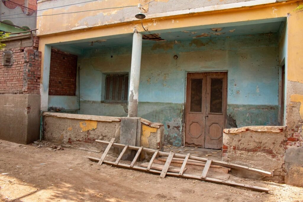 Traditional Mud-Brick Houses in Old Egyptian Villages
