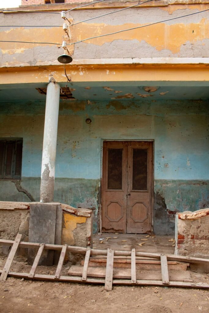 Traditional Mud-Brick Houses in Old Egyptian Villages