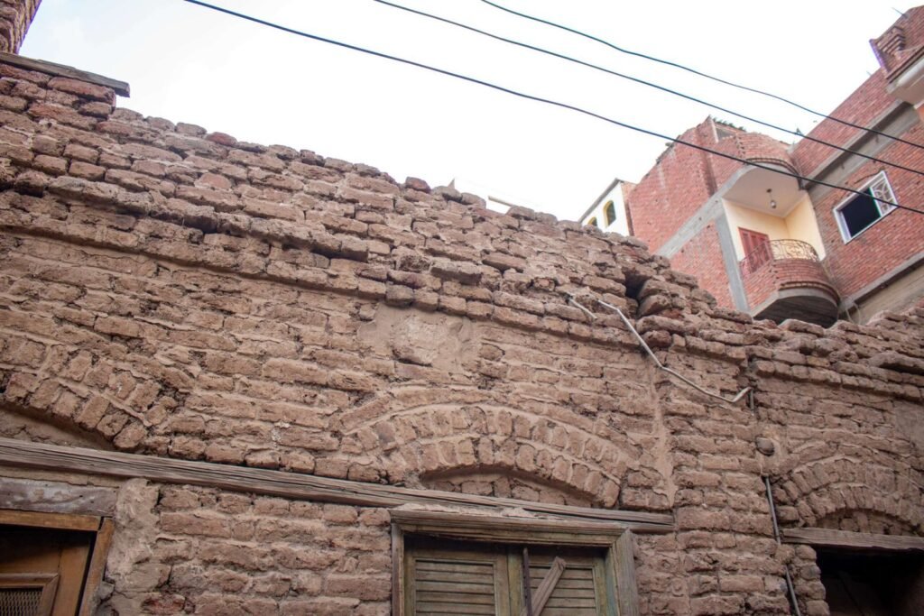 Traditional Mud-Brick Houses in Old Egyptian Villages