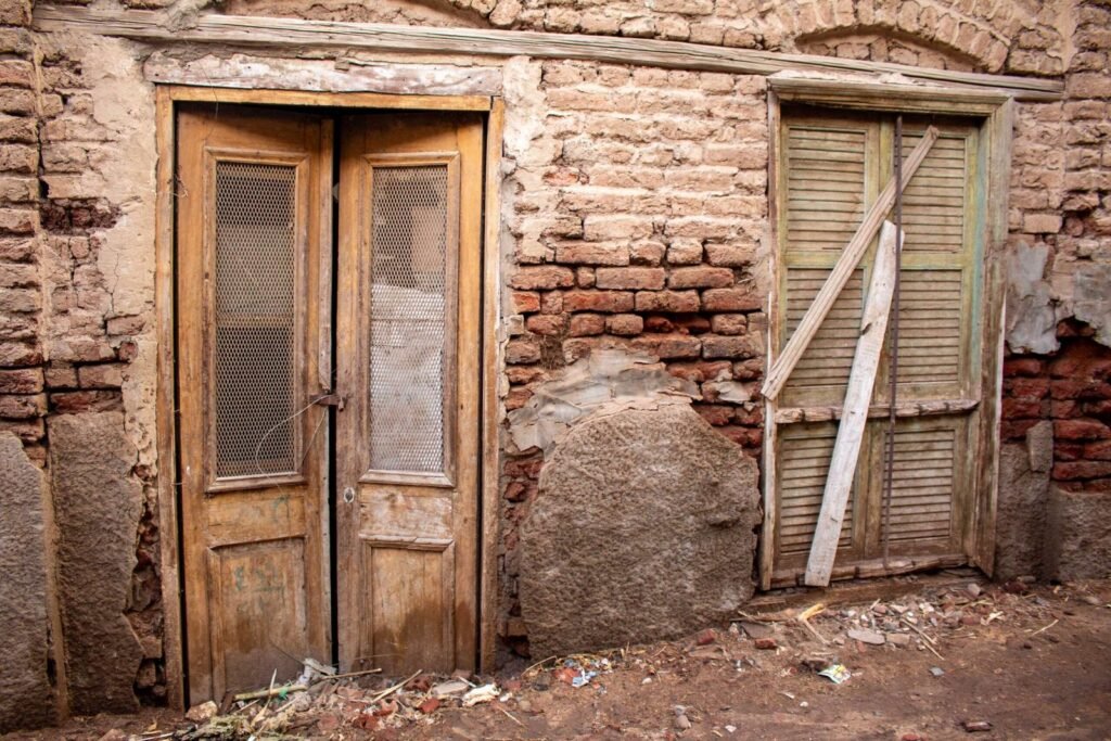 Traditional Mud-Brick Houses in Old Egyptian Villages