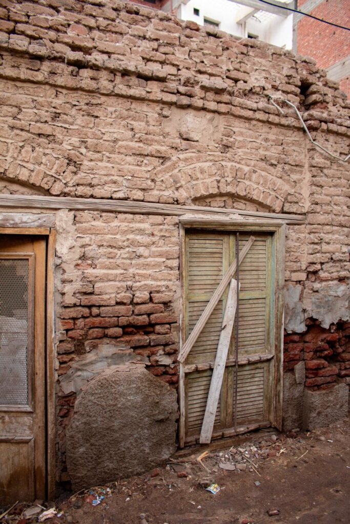 Traditional Mud-Brick Houses in Old Egyptian Villages