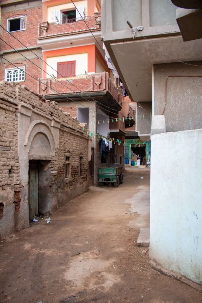 Traditional Mud-Brick Houses in Old Egyptian Villages