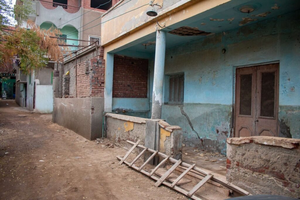 Traditional Mud-Brick Houses in Old Egyptian Villages