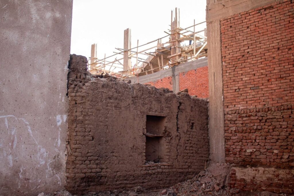 Traditional Mud-Brick Houses in Old Egyptian Villages