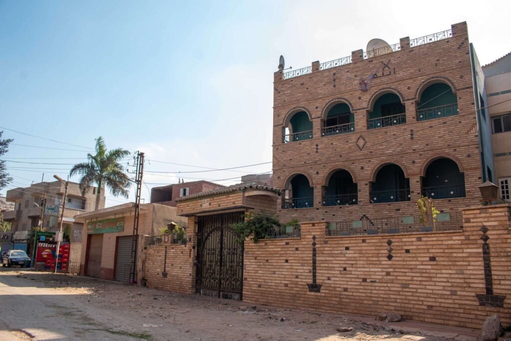 Traditional Mud-Brick Houses in Old Egyptian Villages