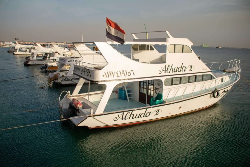 Boats Docked on Calm Waters – Egypt