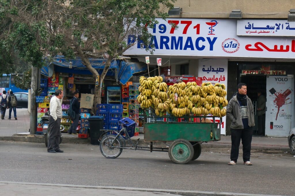 Banana Vendor with Bicycle Cart – Heliopolis, Cairo 2017