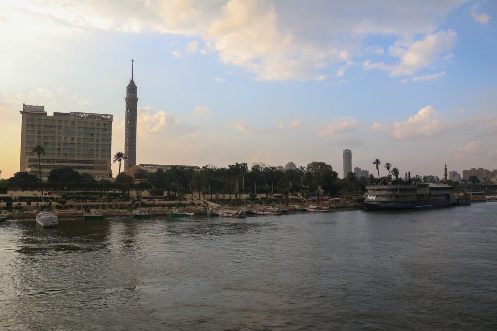 
									Cairo Riverside View with Skyline and Tower – Winter 2017