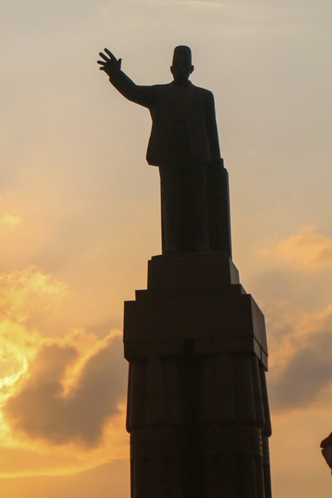 Monument Silhouette at Sunset Cairo