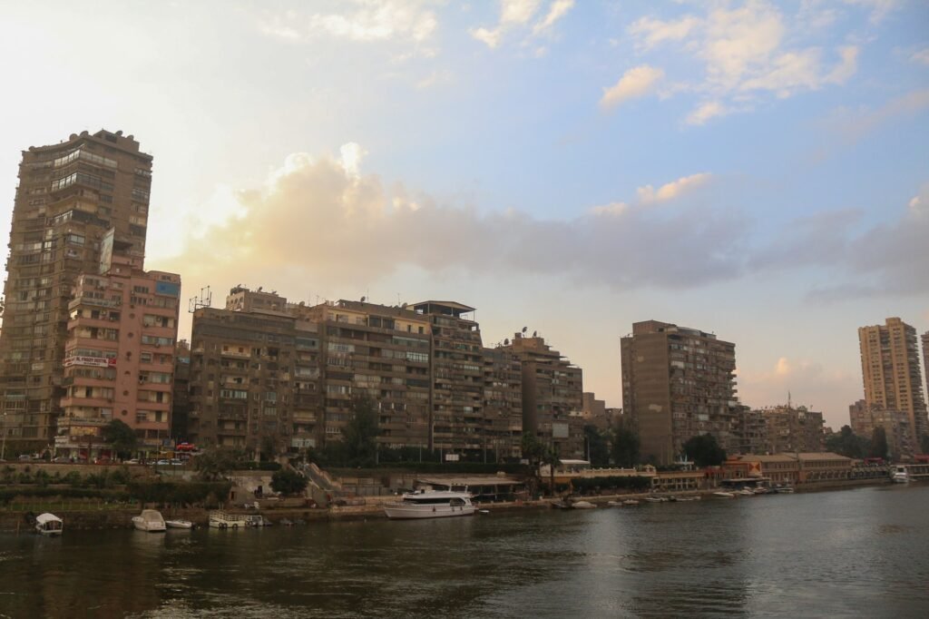 
									Cairo Riverside View with Skyline and Tower – Winter 2017
