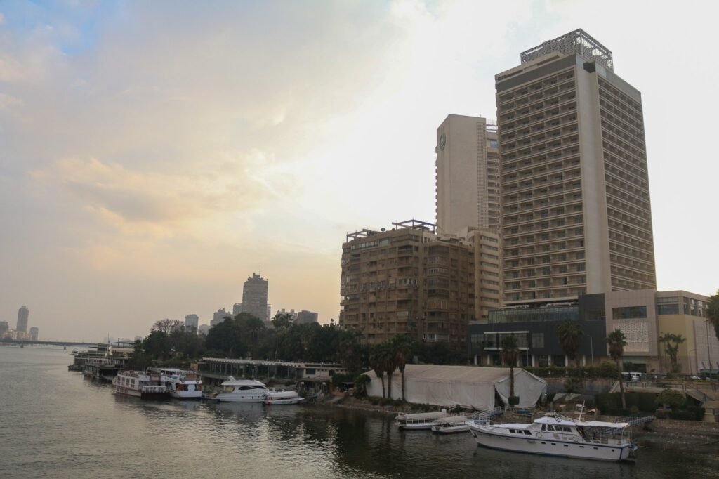 
									Cairo Riverside View with Skyline and Tower – Winter 2017